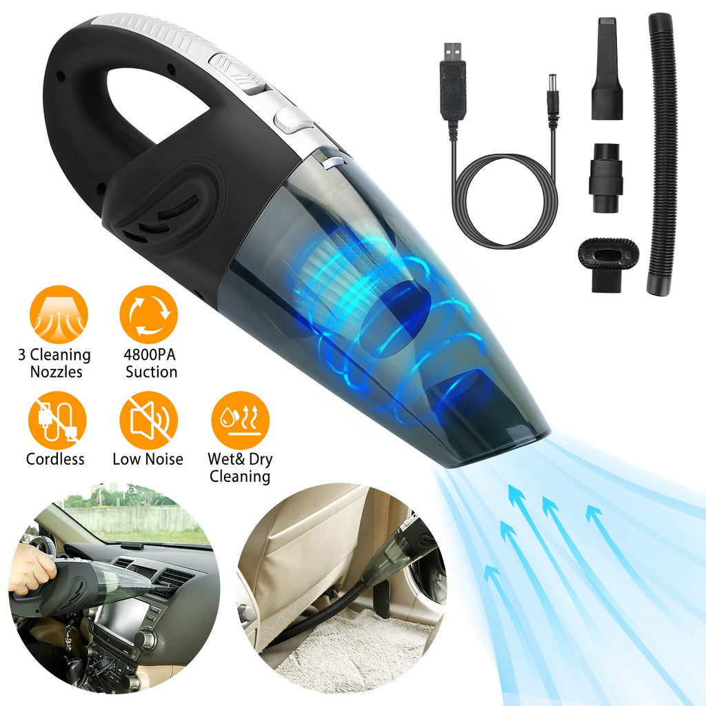 Cordless Handheld Car Vacuum (Strong Suction)