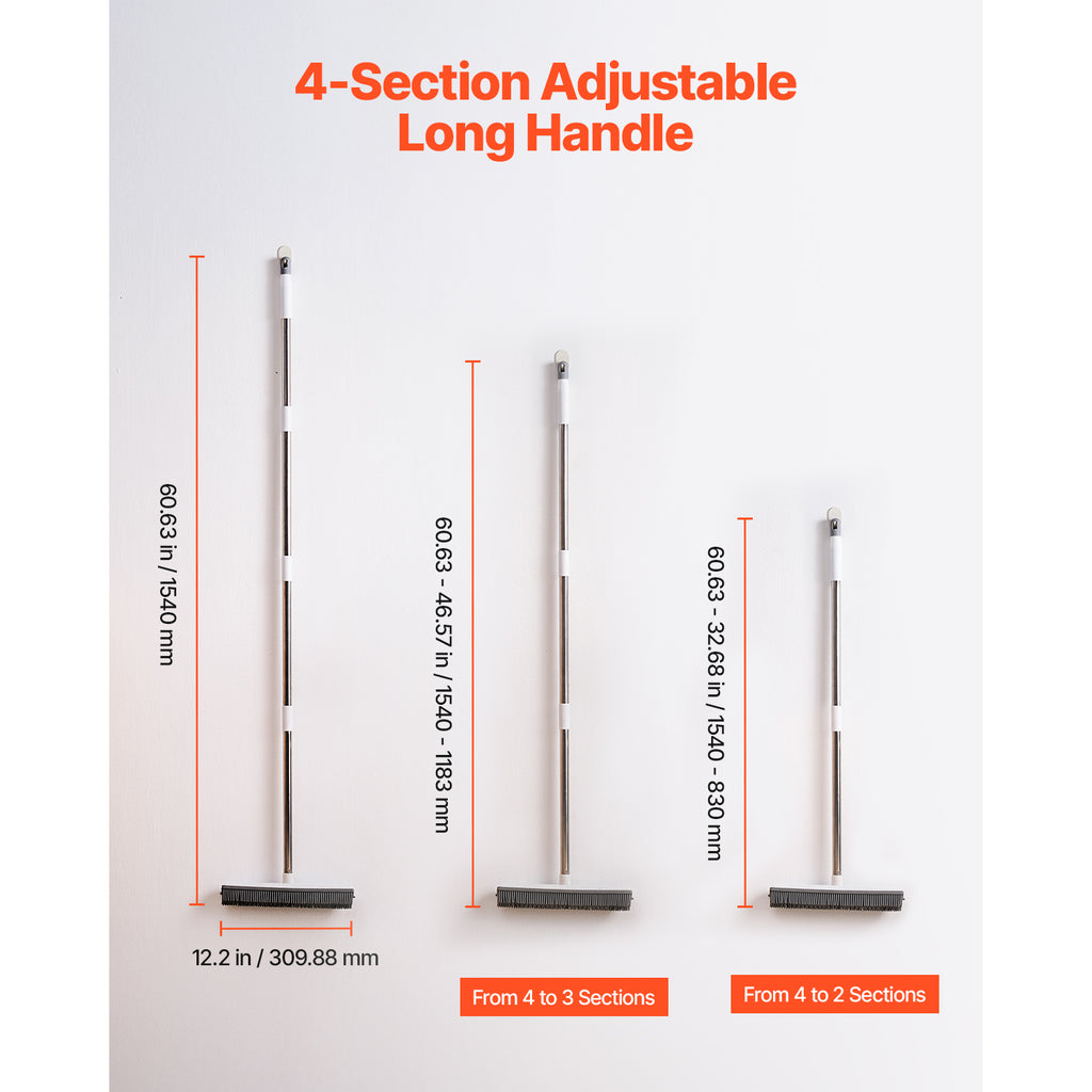 Adjustable Pet Hair Removal Broom