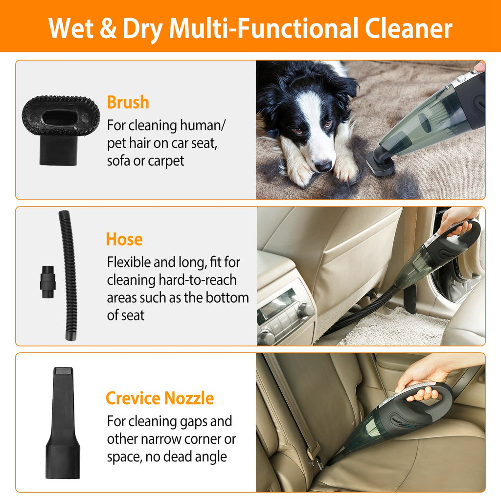 Cordless Handheld Car Vacuum (Strong Suction)